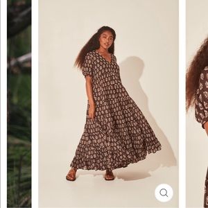 Daughters of India Chaaya Maxi Dress in Eggplant